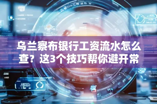 乌兰察布银行工资流水怎么查？这3个技巧帮你避开常见坑