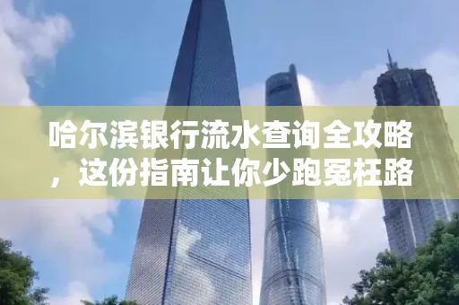 哈尔滨银行流水查询全攻略,这份指南让你少跑冤枉路