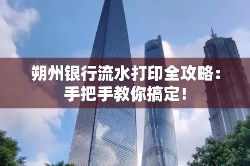 朔州银行流水打印全攻略:手把手教你搞定!