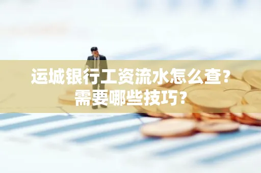 运城银行工资流水怎么查?需要哪些技巧?