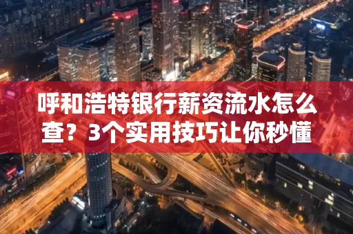 呼和浩特银行薪资流水怎么查?3个实用技巧让你秒懂