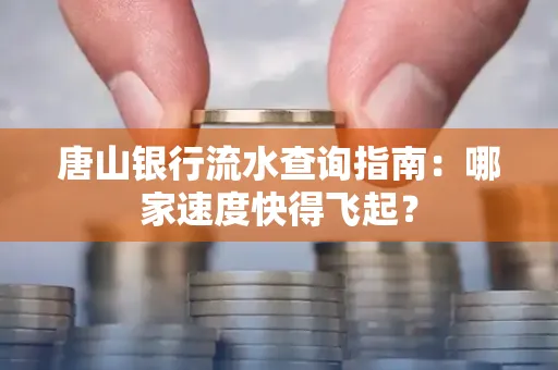 唐山银行流水查询指南：哪家速度快得飞起？