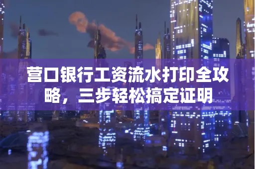 营口银行工资流水打印全攻略,三步轻松搞定证明