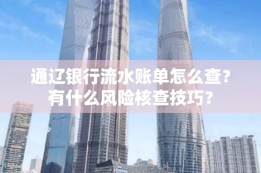 通辽银行流水账单怎么查?有什么风险核查技巧?