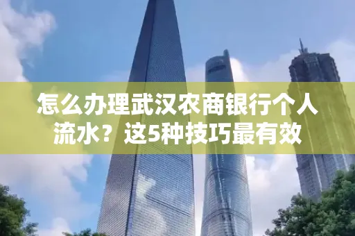 怎么办理武汉农商银行个人流水？这5种技巧最有效