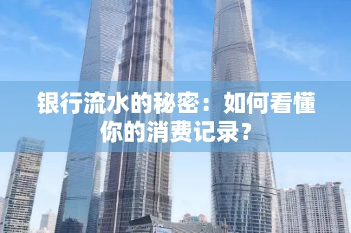 银行流水的秘密：如何看懂你的消费记录？