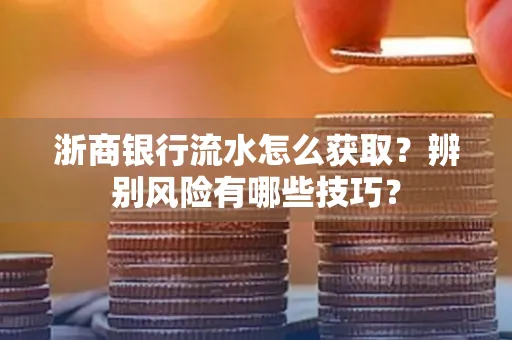 浙商银行流水怎么获取？辨别风险有哪些技巧？
