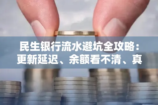 民生银行流水避坑全攻略:更新延迟、余额看不清、真实性验证问题一站式解决