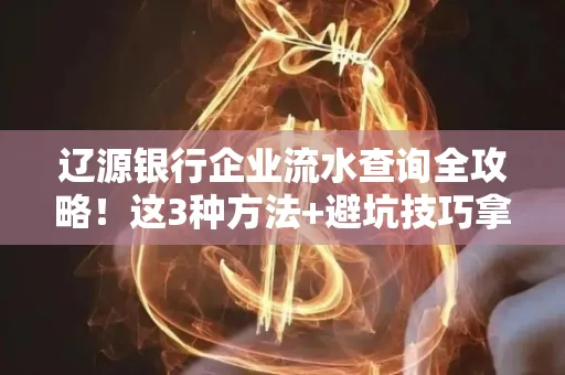 辽源银行企业流水查询全攻略!这3种方法+避坑技巧拿好不谢