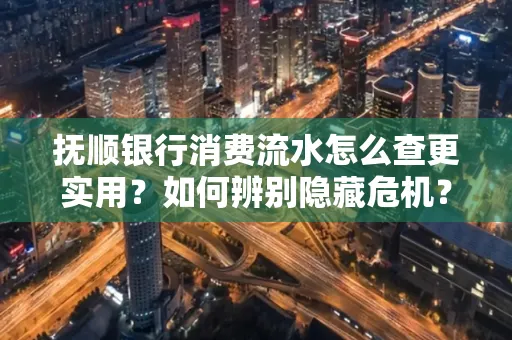 抚顺银行消费流水怎么查更实用?如何辨别隐藏危机?