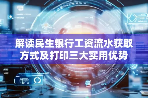 解读民生银行工资流水获取方式及打印三大实用优势