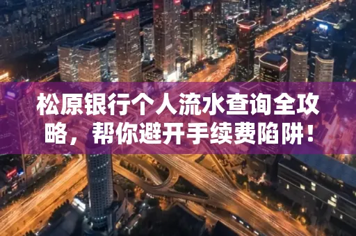 松原银行个人流水查询全攻略,帮你避开手续费陷阱!