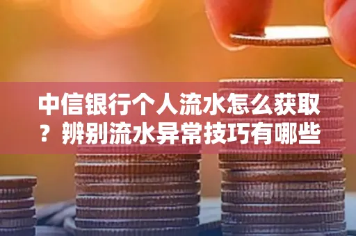 中信银行个人流水怎么获取?辨别流水异常技巧有哪些?