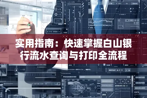 实用指南:快速掌握白山银行流水查询与打印全流程