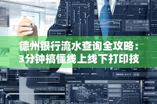 德州银行流水查询全攻略:3分钟搞懂线上线下打印技巧