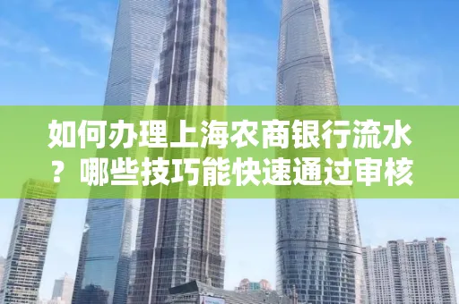 如何办理上海农商银行流水?哪些技巧能快速通过审核?