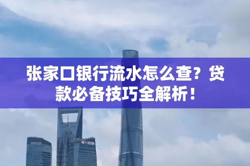 张家口银行流水怎么查？贷款必备技巧全解析！