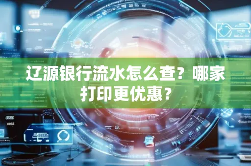 辽源银行流水怎么查?哪家打印更优惠?