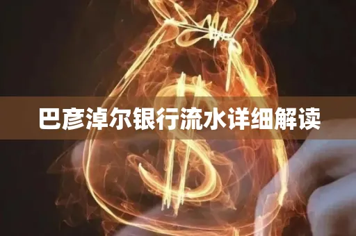 巴彦淖尔银行流水详细解读