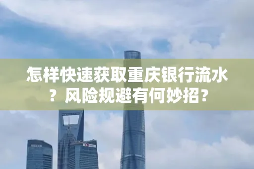 怎样快速获取重庆银行流水?风险规避有何妙招?
