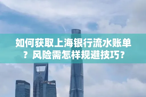 如何获取上海银行流水账单?风险需怎样规避技巧?