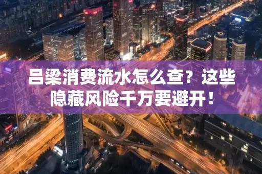 吕梁消费流水怎么查?这些隐藏风险千万要避开!