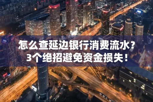 怎么查延边银行消费流水？3个绝招避免资金损失！